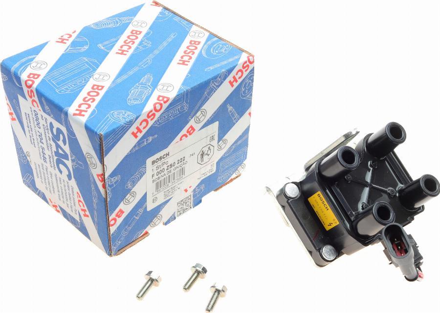 BOSCH F 000 ZS0 222 - Vzigalna tuljava parts5.com