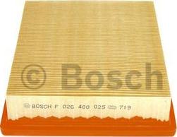 BOSCH F 026 400 025 - Filter za vazduh parts5.com