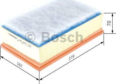 BOSCH F 026 400 150 - Filtro de aire parts5.com