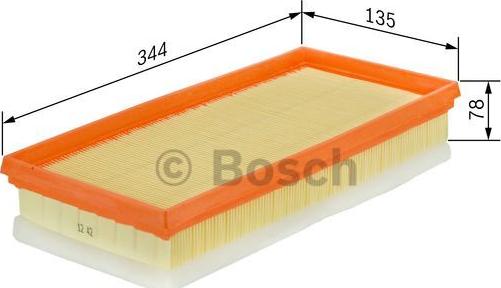 BOSCH F 026 400 172 - Filtru aer parts5.com