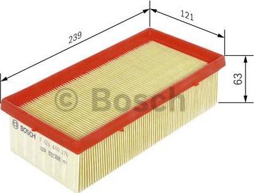 BOSCH F 026 400 376 - Filtro de aire parts5.com