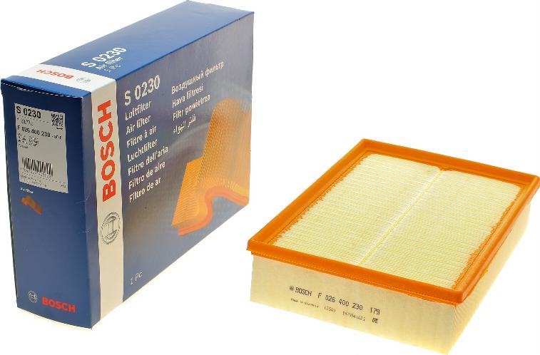 BOSCH F 026 400 230 - Filtro de aire parts5.com