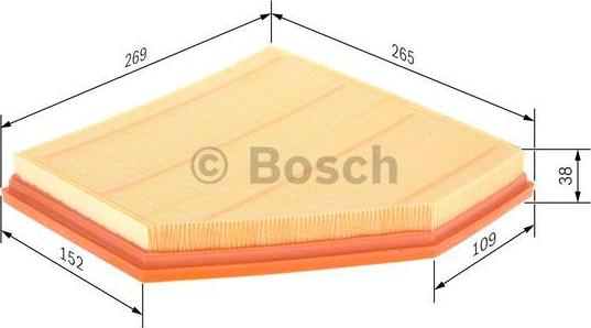 BOSCH F 026 400 270 - Filtro de aire parts5.com