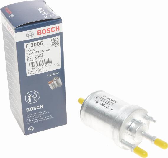 BOSCH F 026 403 006 - Filtr paliwa parts5.com