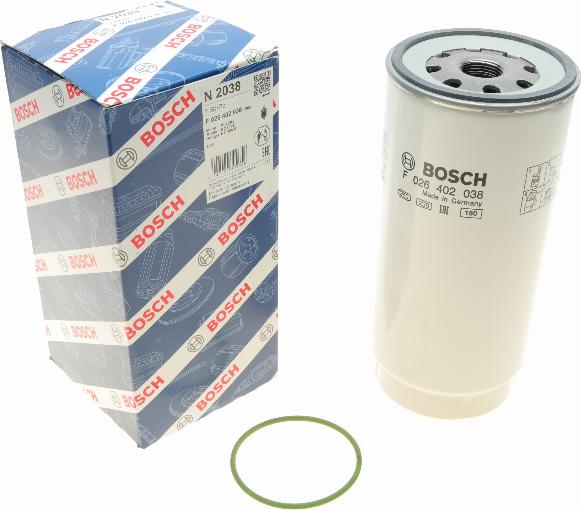 BOSCH F 026 402 038 - Filtru combustibil parts5.com