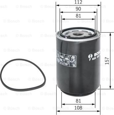 BOSCH F 026 402 025 - Filtro combustible parts5.com