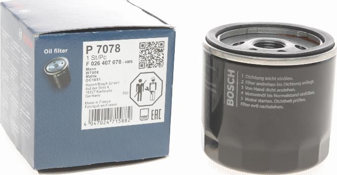 BOSCH F 026 407 078 - Õlifilter parts5.com