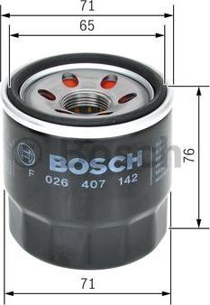 BOSCH F 026 407 142 - Filtru ulei parts5.com