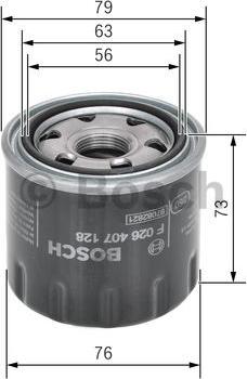 BOSCH F 026 407 128 - Õlifilter parts5.com