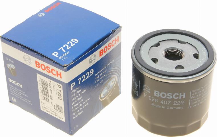 BOSCH F 026 407 229 - Маслен филтър parts5.com