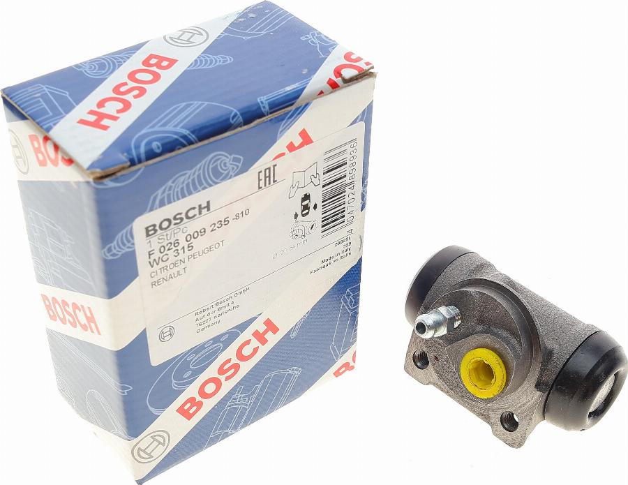 BOSCH F 026 009 235 - Fékmunkahenger parts5.com