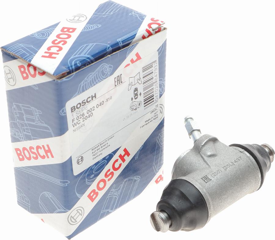 BOSCH F026002040 - Cilindro de freno de rueda parts5.com