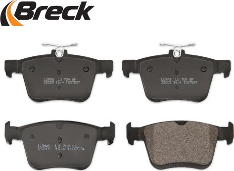 Breck 25009 00 704 00 - Brake Pad Set, disc brake parts5.com