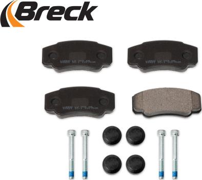 Breck 23921 00 703 00 - Sada brzdových platničiek kotúčovej brzdy parts5.com