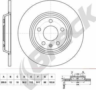 KRAFT AUTOMOTIVE 6040003 - Спирачен диск parts5.com