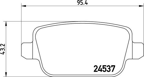 Brembo P 44 016 - Brake Pad Set, disc brake parts5.com