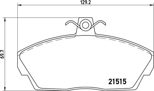 Brembo P 44 010 - Brake Pad Set, disc brake parts5.com