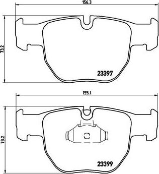 Brembo P 44 012 - Juego de pastillas de freno parts5.com