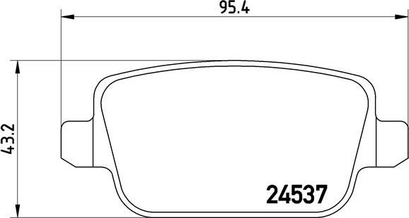 Brembo P 44 017 - Komplet zavornih oblog, ploscne (kolutne) zavore parts5.com