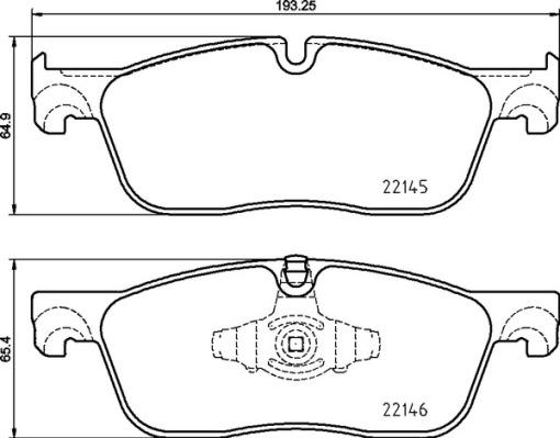 Brembo P 44 026 - Komplet pločica, disk-kočnica parts5.com