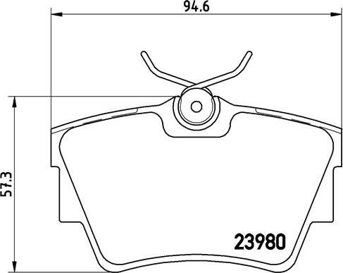 Brembo P 59 041 - Komplet kočnih obloga, disk kočnica parts5.com