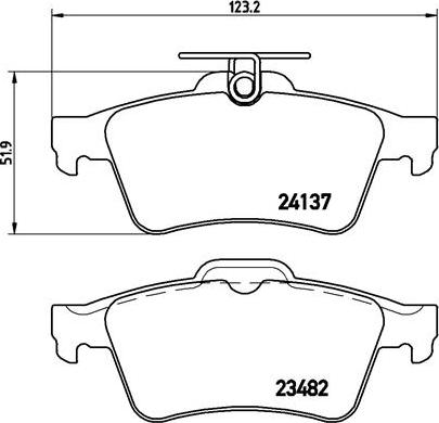 Brembo P 59 042 - Fékbetétkészlet, tárcsafék parts5.com