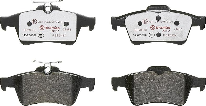 Brembo P 59 042X - Brake Pad Set, disc brake parts5.com