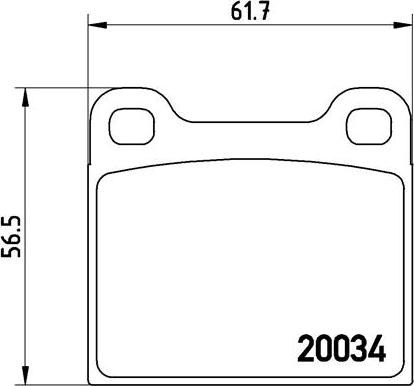 Brembo P 59 001 - Sada brzdových platničiek kotúčovej brzdy parts5.com