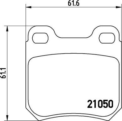 Brembo P 59 014 - Brake Pad Set, disc brake parts5.com