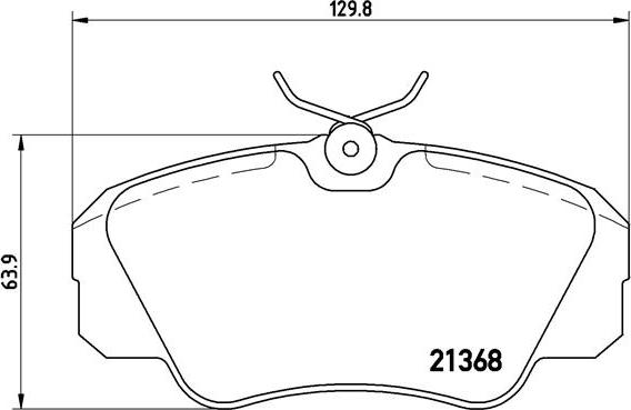 Brembo P 59 016 - Brake Pad Set, disc brake parts5.com