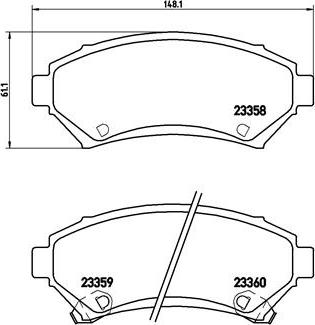 Brembo P 59 028 - Juego de pastillas de freno parts5.com