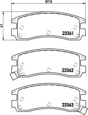 Brembo P 59 027 - Juego de pastillas de freno parts5.com