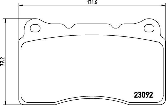 Brembo P 54 040 - Juego de pastillas de freno parts5.com