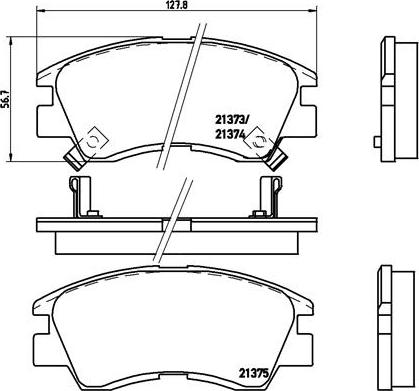 Brembo P 54 008 - Juego de pastillas de freno parts5.com