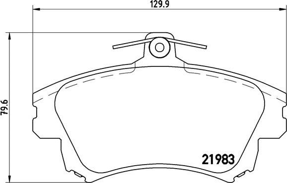 Brembo P 54 036 - Brake Pad Set, disc brake parts5.com