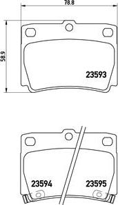 Brembo P 54 026 - Piduriklotsi komplekt,ketaspidur parts5.com