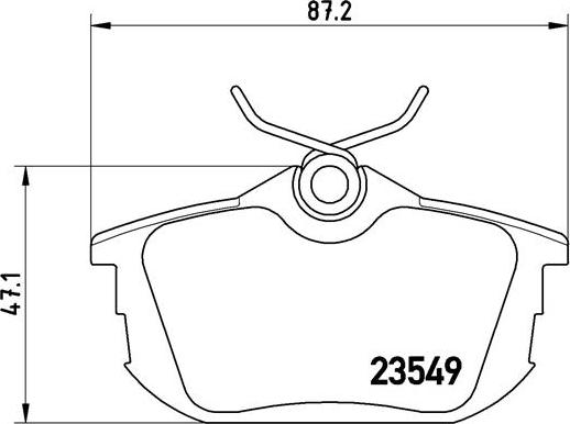 Brembo P 54 023 - Brake Pad Set, disc brake parts5.com