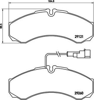 Brembo P 56 069 - Set placute frana,frana disc parts5.com