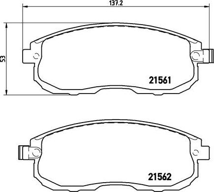 Brembo P 56 065 - Brake Pad Set, disc brake parts5.com