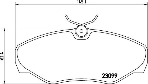 Brembo P 56 061 - Bremsbelagsatz, Scheibenbremse parts5.com