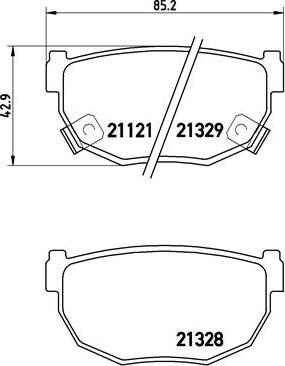 Brembo P 56 010 - Brake Pad Set, disc brake parts5.com