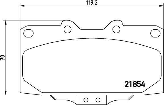 Brembo P 56 034 - Juego de pastillas de freno parts5.com