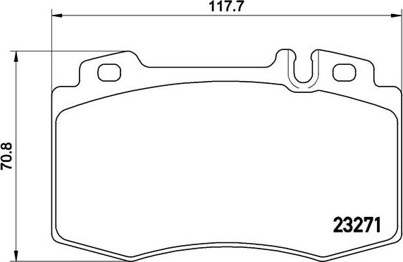 Brembo P 50 041 - Brake Pad Set, disc brake parts5.com