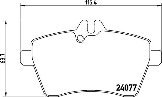 Brembo P 50 054 - Sada brzdových platničiek kotúčovej brzdy parts5.com