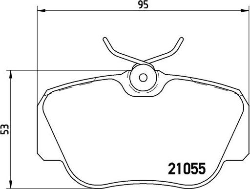 Brembo P 50 011 - Fékbetétkészlet, tárcsafék parts5.com