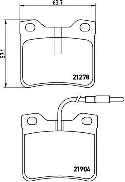 Brembo P 50 030 - Set placute frana,frana disc parts5.com