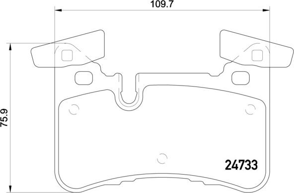 Brembo P 50 110 - Piduriklotsi komplekt,ketaspidur parts5.com