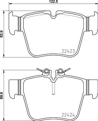 Brembo P 50 133 - Piduriklotsi komplekt,ketaspidur parts5.com