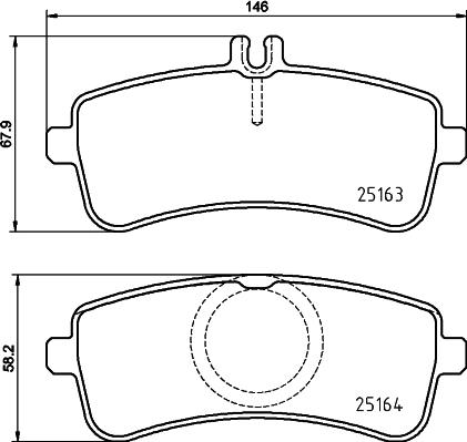 Brembo P 50 132 - Brake Pad Set, disc brake parts5.com