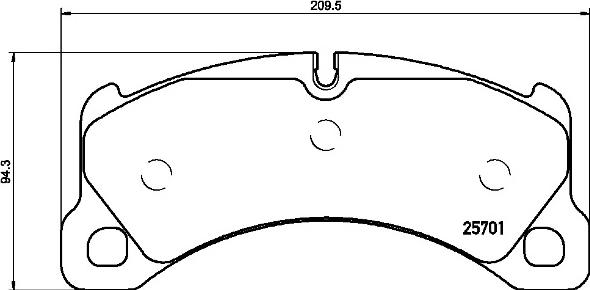 Brembo P 65 033 - Brake Pad Set, disc brake parts5.com